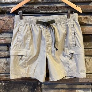 The North Face Tan Elastic-Waist Cargo Hiking Shorts